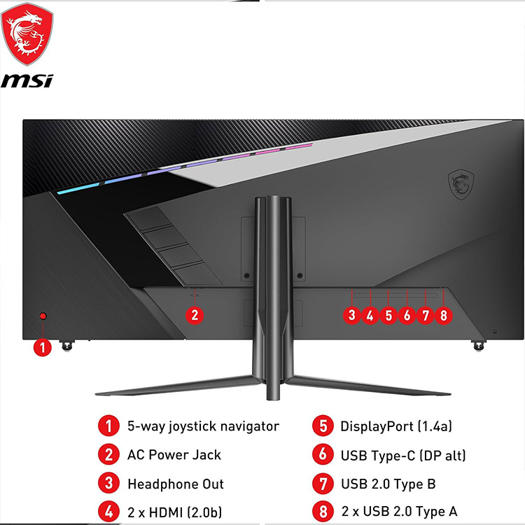 خرید مانیتور MSI MAG401QR - کیفیت UWQHD - سایز 40 اینچ